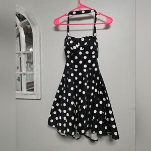 IXIA Polkadot Pinup Halter (Or Strapless) Dress